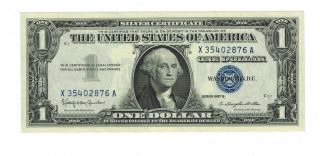 1957A 1 Dollar Blue Seal Uncirulated Silver Certificate x 35402876 A 