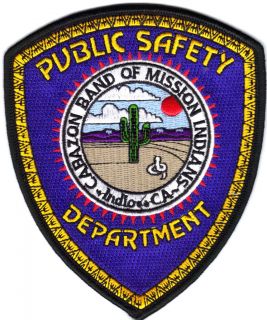   Police Public Safety Patch CABAZON Band of Mission Indians