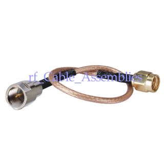 FME Plug male to SMA Plug male pigtail Cable RG316 /RG174 15CM