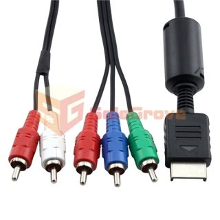 For PS2 PS3 HDTV Ready TV HD Component AV Cable 5 Wire