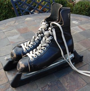 Vintage Rally Canadian Flyer Leather Hockey Skates
