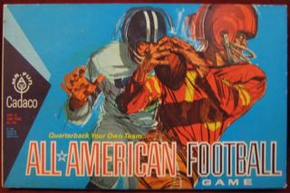 Cadaco All American Football Game 1965 Edition SEALED