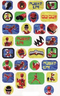 Power Rangers Sticker Sheets Birthday Party Supplies Favors
