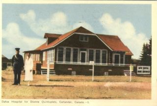   for Dionne Quintuplets Callander Ontario Canada 1940s Postcard