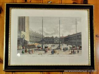   Engraved Print by Antonio Visentini Canaletto Framed Venice 14