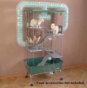 Super Pet Habitat Multi Level Ferret Funnel Cage New
