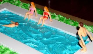 Swimmer Figures for Swimming Pool Cake Topping Decoration