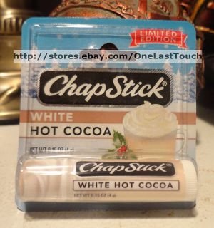 CHAPSTICK Lip Balm WHITE HOT COCOA Limited Edition CHRISTMAS HOLIDAY 