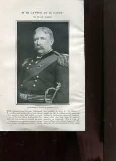 Spanish American War El Caney Cuba Gen Lawton Gen Shafter Frank Norris 