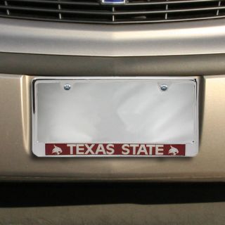 click an image to enlarge texas state bobcats chrome license plate 