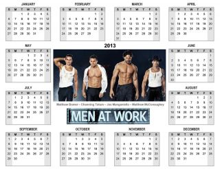 2013 Calendar with Cast of Magic Mike