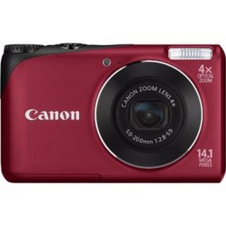 Canon Cameras PSA2200RED PowerShot A2200 14 1 Megapixel Compact Camera 