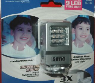 LED Video Lights for Camera Camcorder Sima Ultra Bright Light SL 10L 
