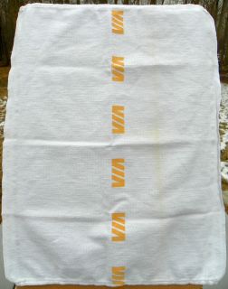 Vintage Via Rail Canada Railroad Hand Towel