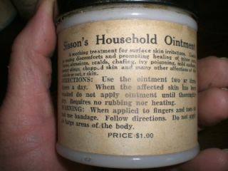 Vtg Sissons Household Ointment Canandaigua NY Full Jar