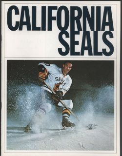 1966 67 California SEALS vs Vancouver CANUCKS WHL Hockey Program
