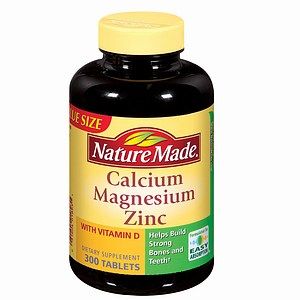 Nature Made Calcium, Magnesium & Zinc + Vitamin D, 300 Tablets