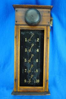   Victorian Butler Maid Servant Call Bell Box Annunciator Panel Doorbell