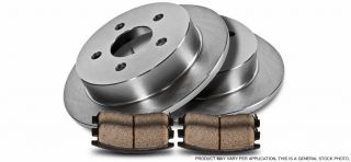 Rear Kit Premium Callahan OE High Quality Blank Brake Rotors Quiet 