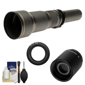 Rokinon 650 1300mm Lens 2X Teleconverter for Nikon 1 J1 J2 V1 Digital 