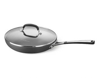 Simply Calphalon 12 inch Covered Omelette Pan Fry Pan Cookware Skillet 