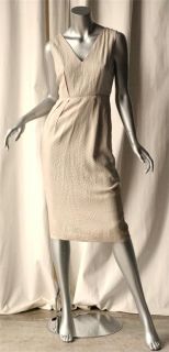Calvin Klein Collection Snake Print Knee Length Sleeveless Dress 4 New 