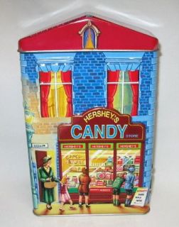 Hersheys Tin ~Village Series Canister #1~ Candy Store