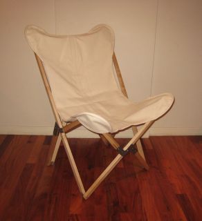   Butterfly Chair Tripo Folding Wood Canvas Camp Chairs Accent
