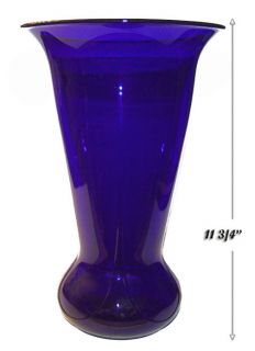 Cambridge Cobalt 402 12 Vase with 3400 Design at Bottom