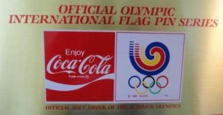 1988 Olympic Coca Cola Ltd Ed. Flag Pin   Soviet Union