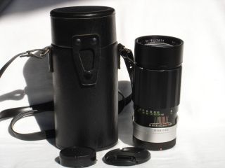 CANON FD mount fit SOLIGOR 200mm F 3 5 TELE AUTO lens with case 