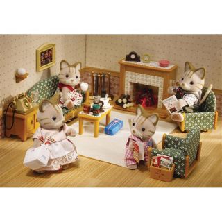 calico critters deluxe living room set cc2263 includes over 40 