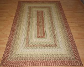    Braided Rug 5x8 Canyon RECTANGLE TUSCAN CLAY Red Country Reversible