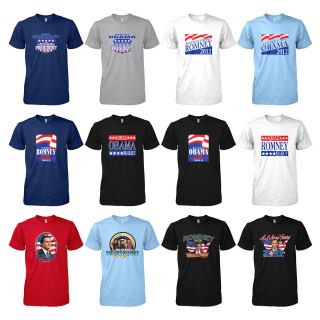 Presidential Election 2012 Vote Campaign T Shirt Tee Barack Obama Mitt 