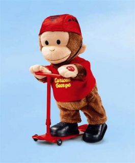 curious george on scooter 11 5 by russ berrie measurements 11 50 h x 5 