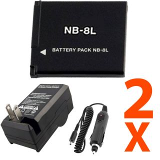 Canon NB 8L Generic Replacement Battery + Charger For Canon Powershot 