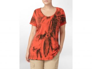 Calvin Klein Woman Beaded Tie Dye Gallery T Shirt