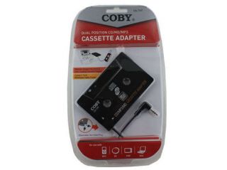 Coby CA 747 3 5mm Aux Car Cassette Adapter CD  iPod