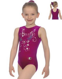 New Girls Sparkly Gymnastic Leotard By The Zone All Sizes .co 