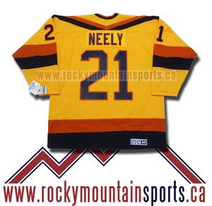 Cam Neely Vancouver Canucks Jersey CCM Vintage Orange Skate