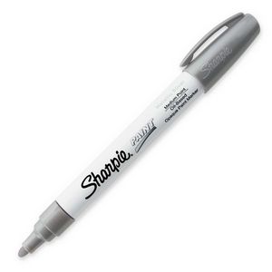   Sharpie Oil Base Medium Paint Marker   Silver Ink   Cardscan San 35560