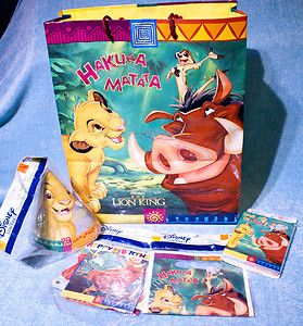 Disney Lion King Party Supplies lot NIP hats invitations Happy 