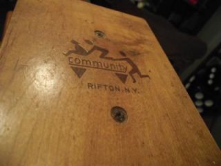 Vintage Community Rifton NY Wooden Ride on Back Hoe