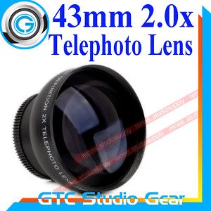   0X 43mm Telephoto Lens for Camera Camcorders US 021331176431