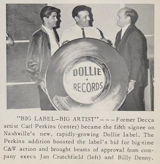 1966 Print Dollie Records Carl Perkins Jan Crutchfield Original 