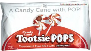 Bag Candy Cane Peppermint Tootsie Pops Lollipops Christmas Candy