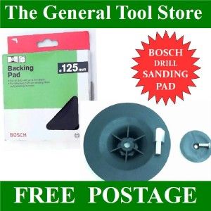 BOSCH 125 MM RUBBER BACKING PAD FOR SANDING DISCS. USE IN A DRILL 