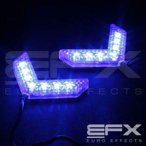   Blue 7 LED Mirror Turning Signal Arrow Lights Can Am Motorcycle