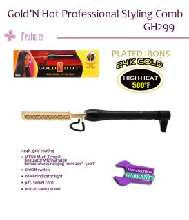 Gold N Hot Proffessional Styling Comb Canada Seller