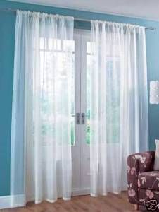 Sheer Voile Panels 54 inch Length and 8 Colours